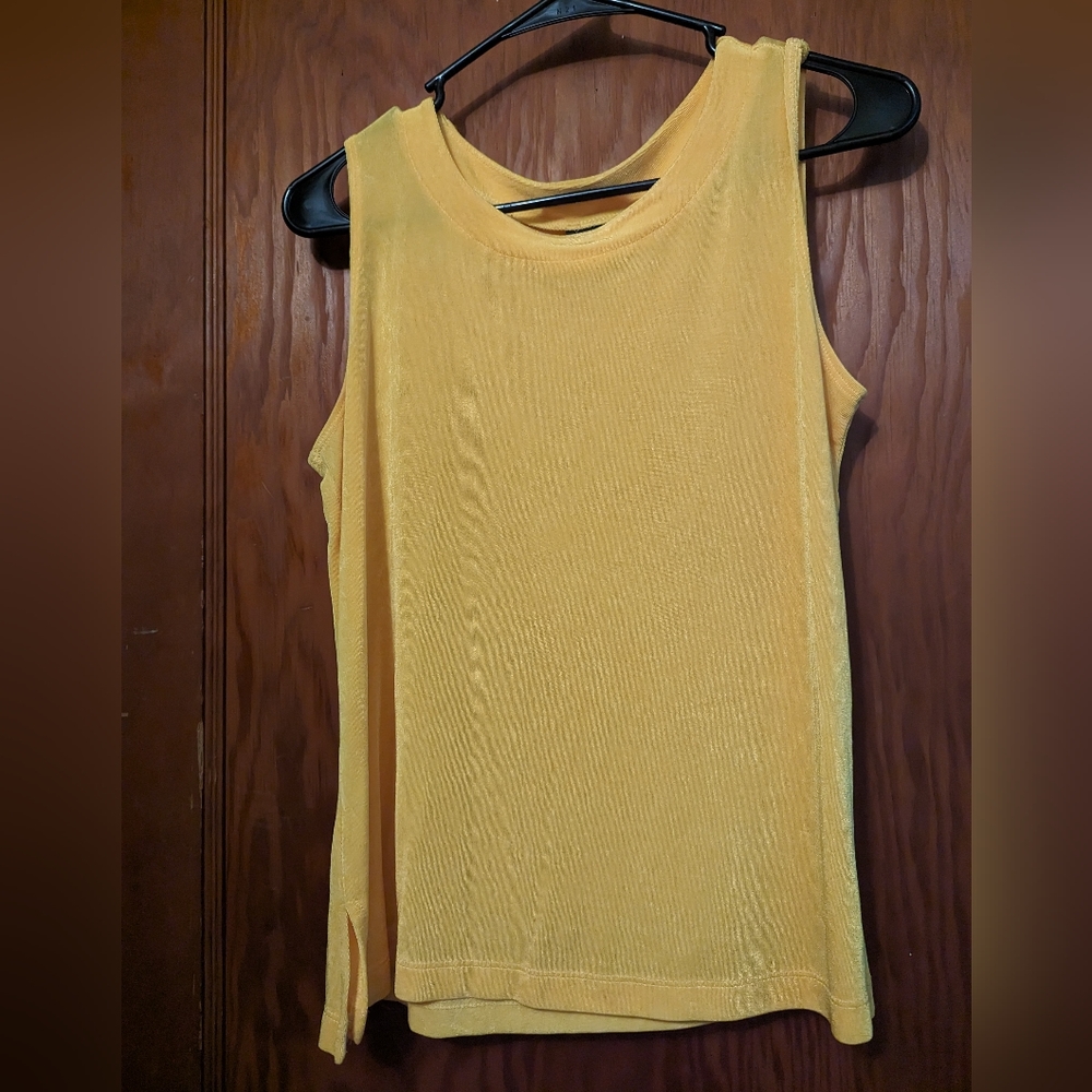 Neon yellow tank top, size S